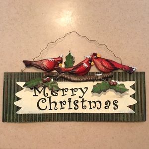 Cardinal Christmas Sign